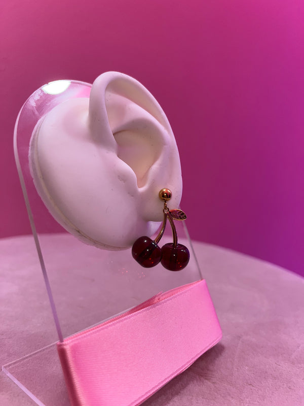 ORECCHINI CHERRY GOLD