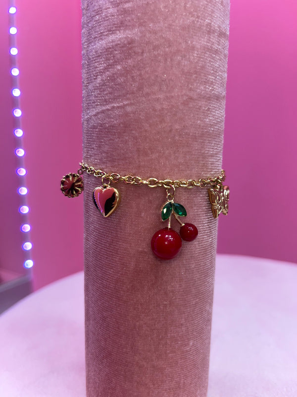 BRACCIALE CHERRY GOLD