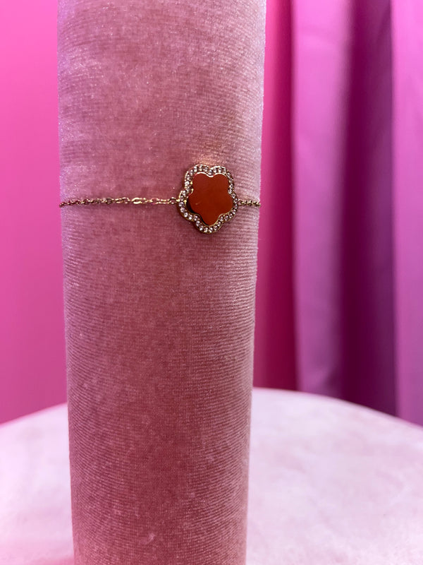 BRACCIALE CLEEF GOLD-RED