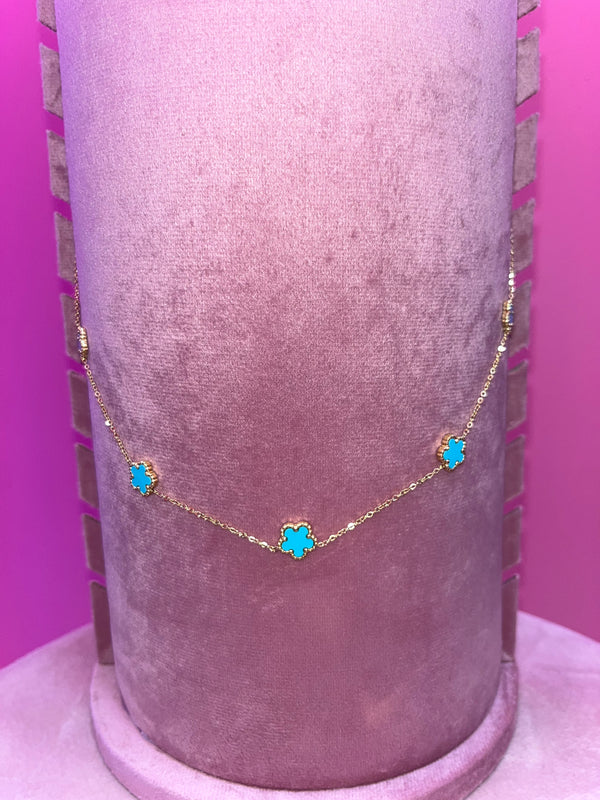 COLLANA CLEEF GOLD-BLUE